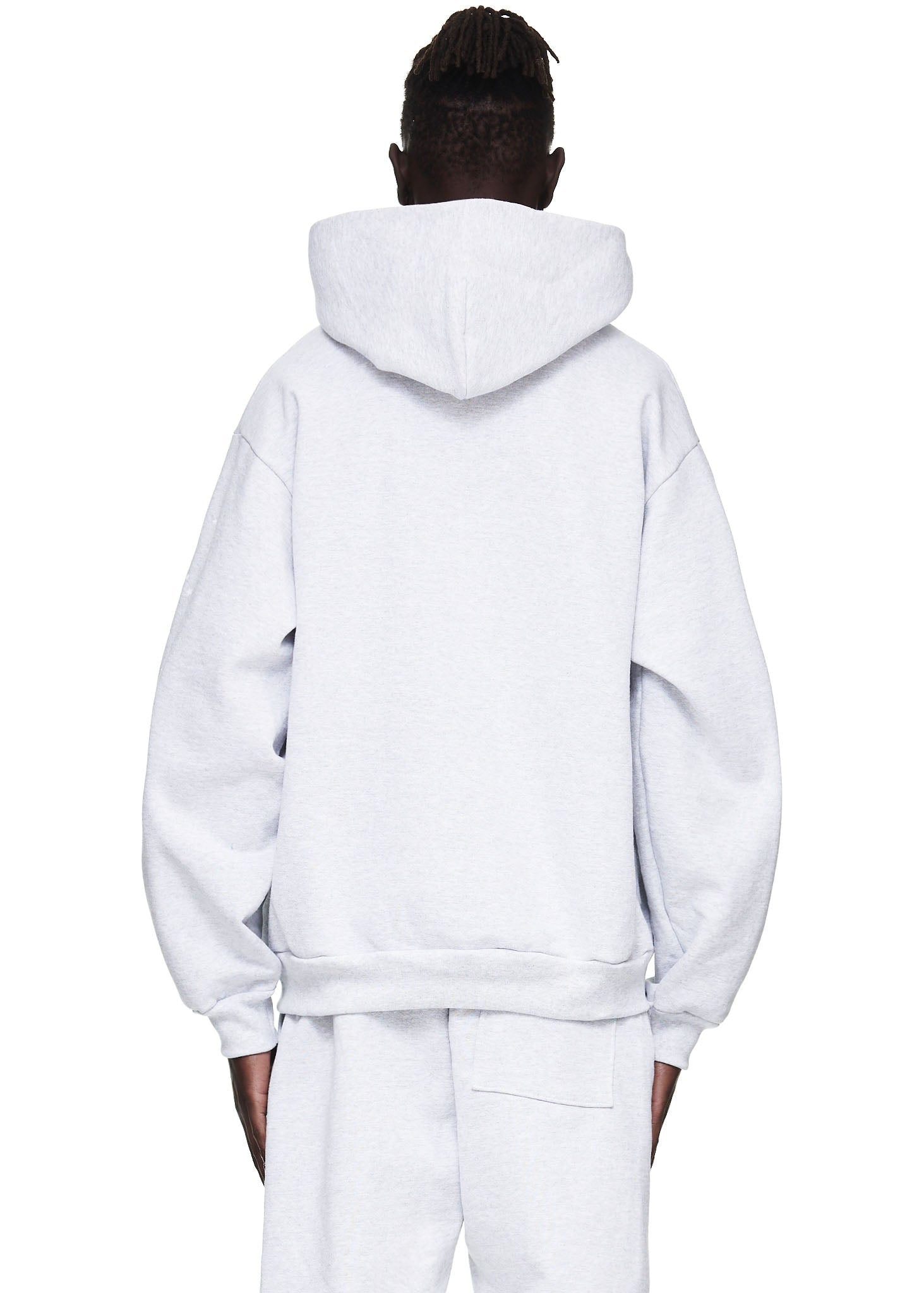 SP5DER OG Web Hoodie – Heather Grey - Detail View 3