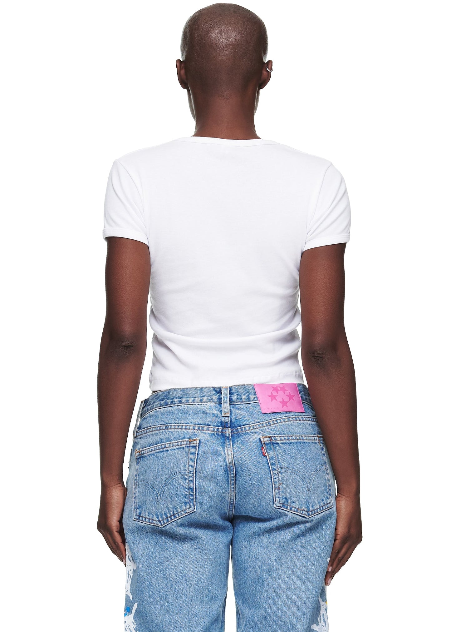Sp5der White OG Web Baby Tee