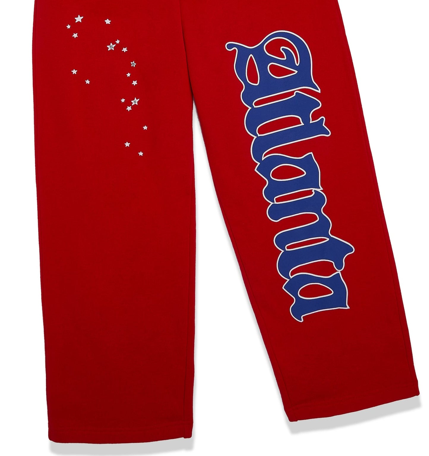 SP5DER Atlanta Open Leg Sweatpant in Red