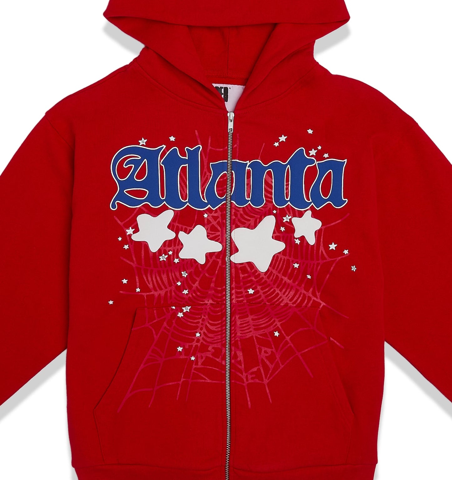 SP5DER Atlanta Full-Zip Hoodie – Red - Detail View 1