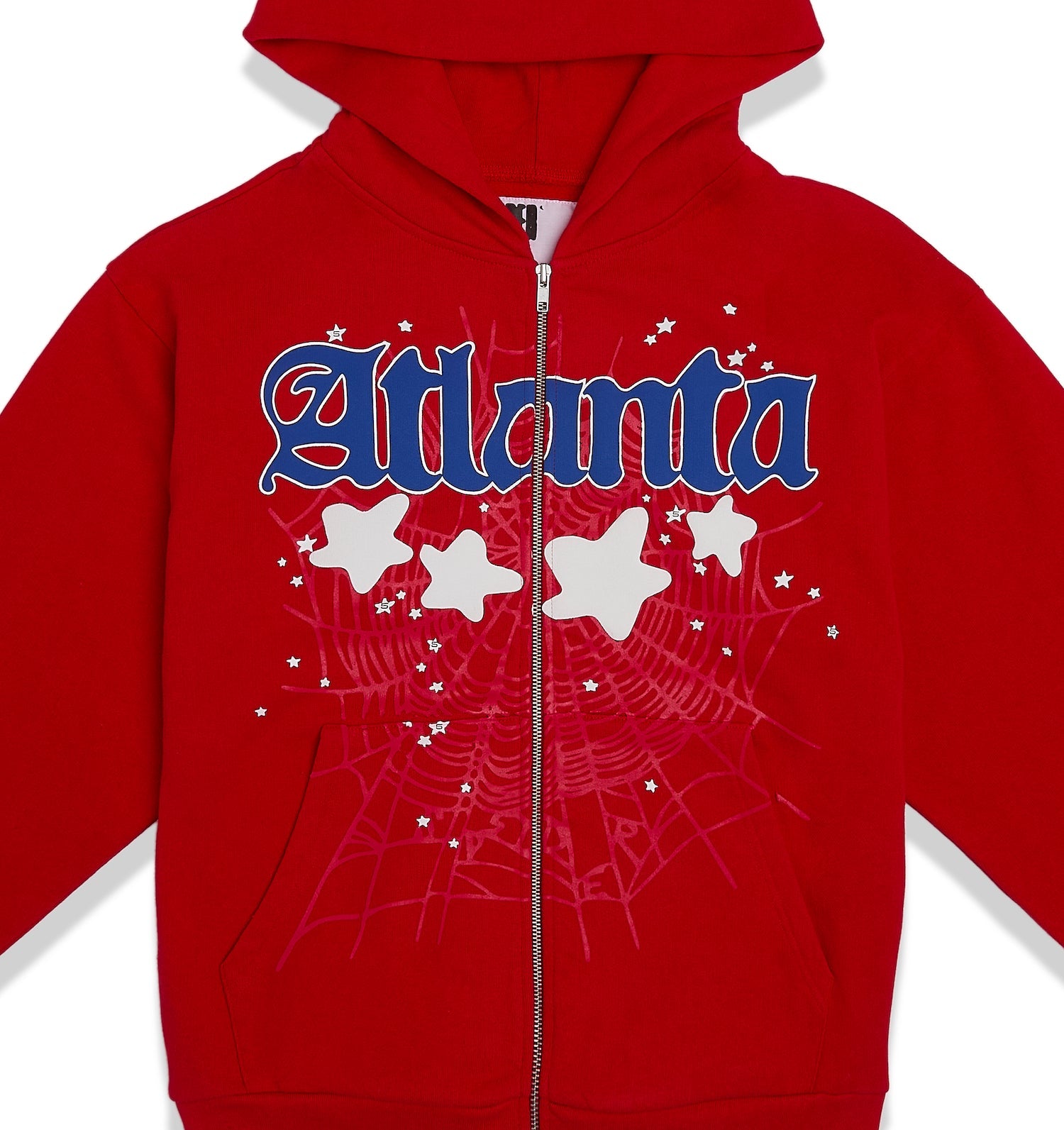 SP5DER Atlanta Full-Zip Hoodie – Red - Detail View 1