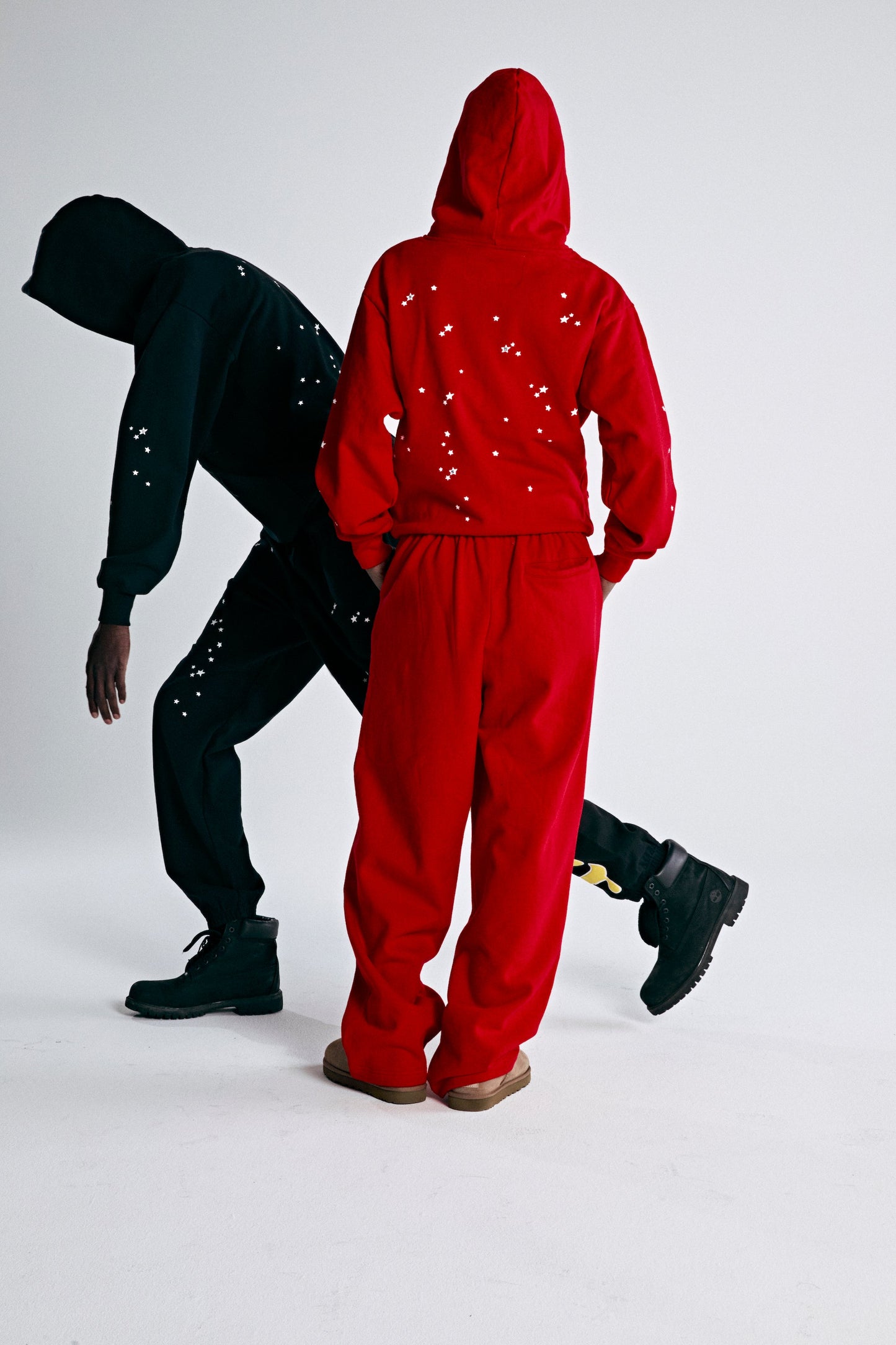 SP5DER Atlanta Open Leg Sweatpant in Red