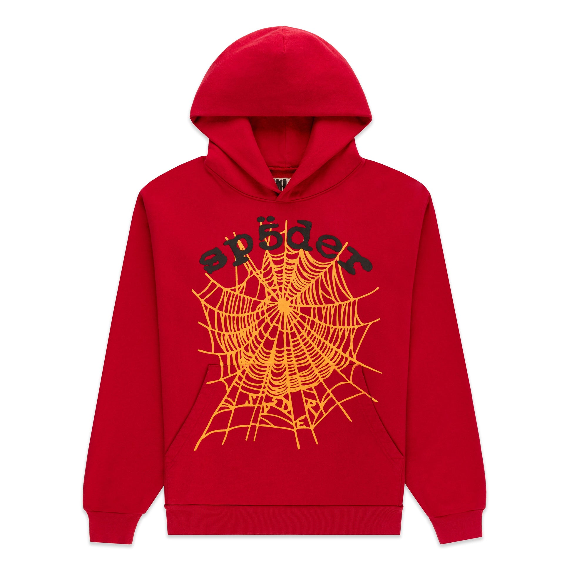SP5DER OG Web V2 Hoodie - Red - Front View