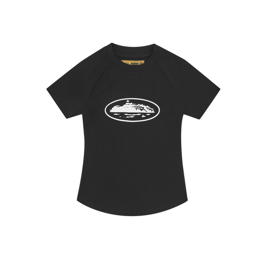 Corteiz Wmns Alcatraz Baby Top - Black & White