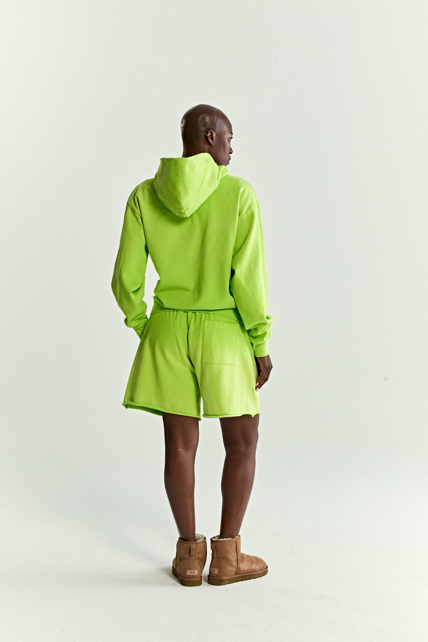 SP5DER OG Web V2 Gradient Hoodie - Acid Green - Detail View 12