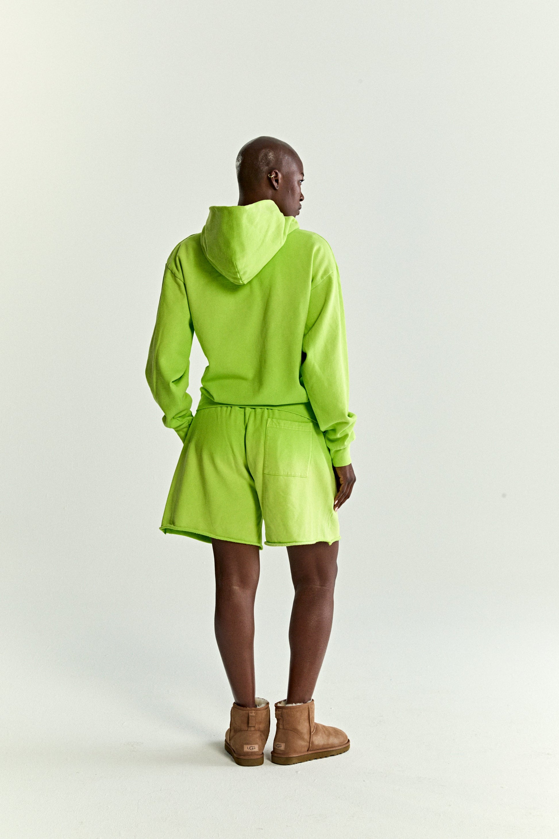 SP5DER OG Web V2 Gradient Hoodie - Acid Green - Detail View 12