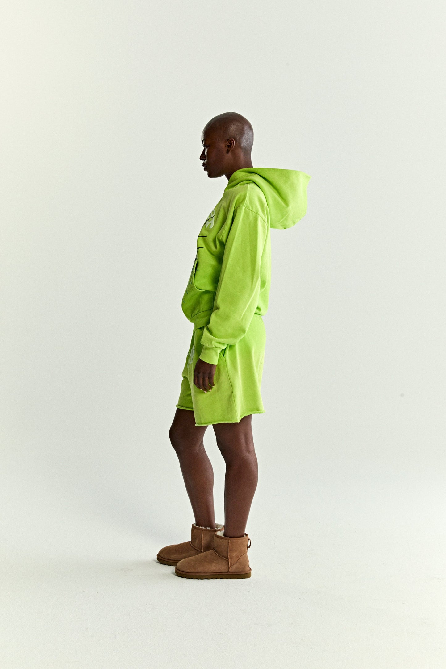 SP5DER OG Web V2 Gradient Hoodie - Acid Green - Detail View 10