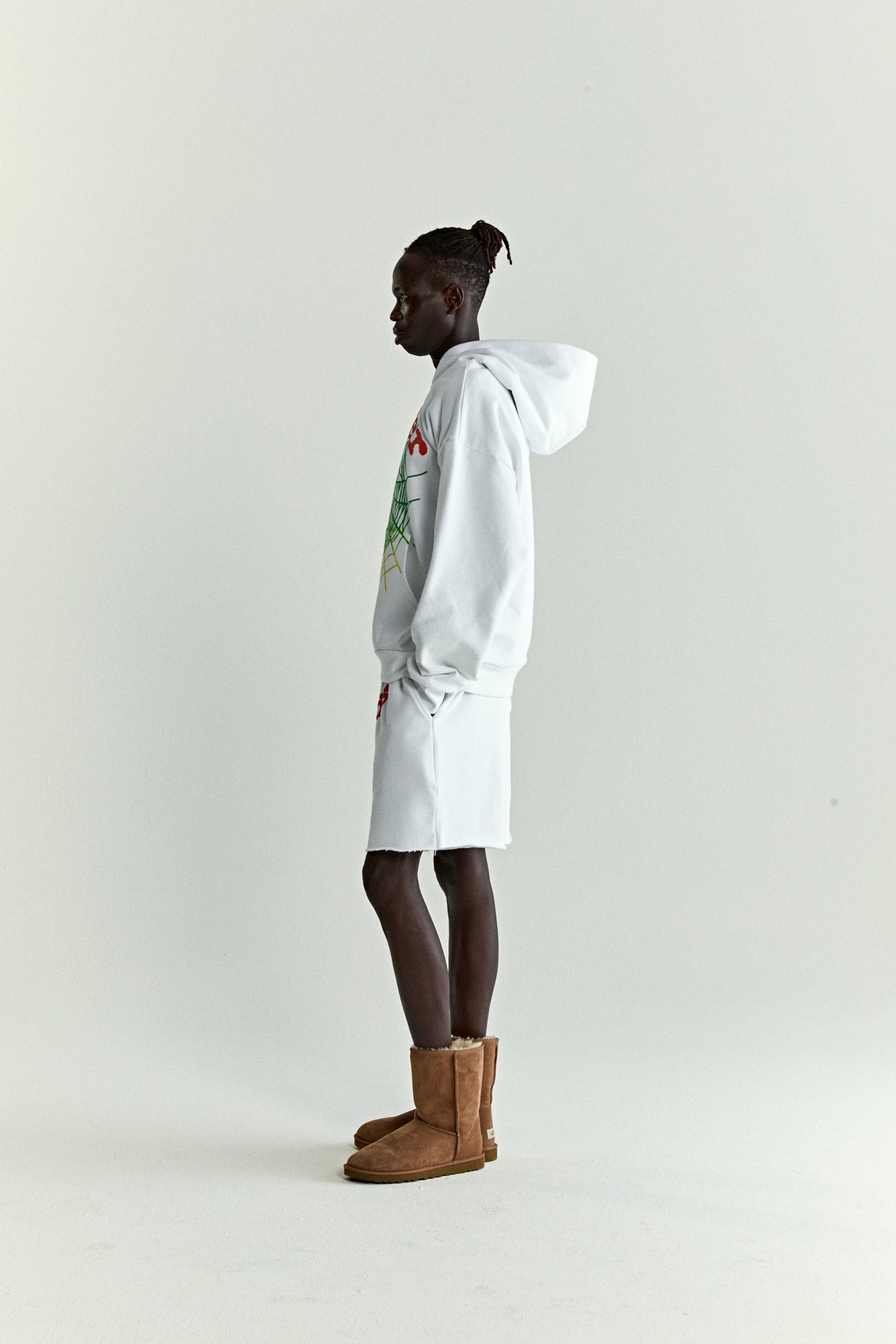 SP5DER OG Web V2 Gradient Hoodie – White - Detail View 9
