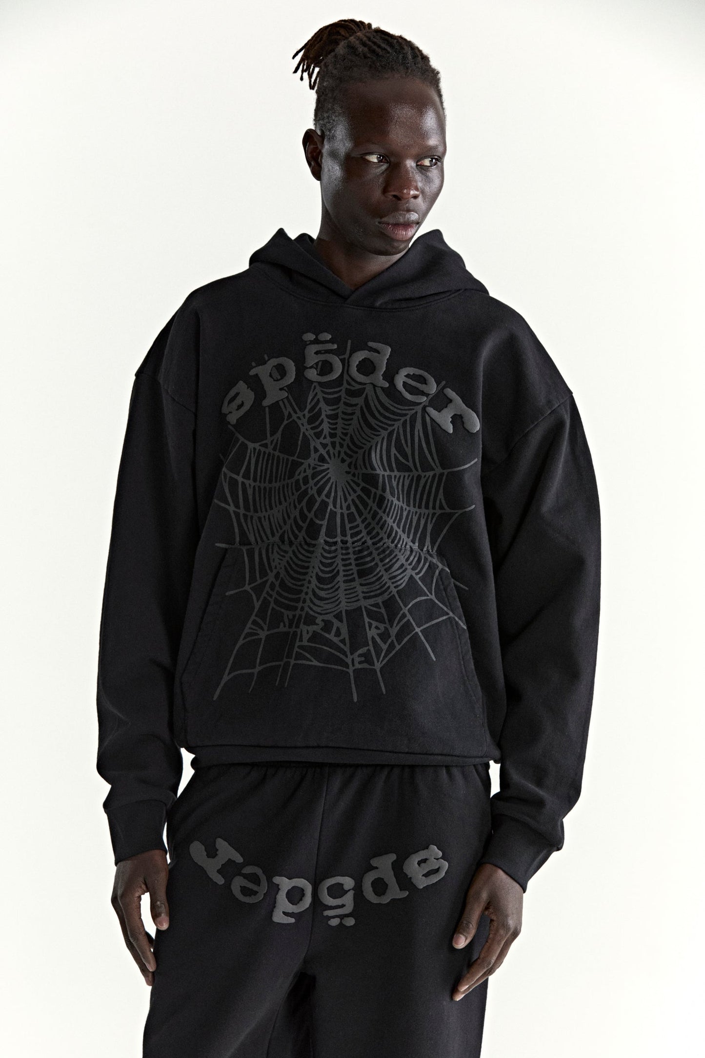 SP5DER Phantom Web Hoodie - Black - Detail View 11