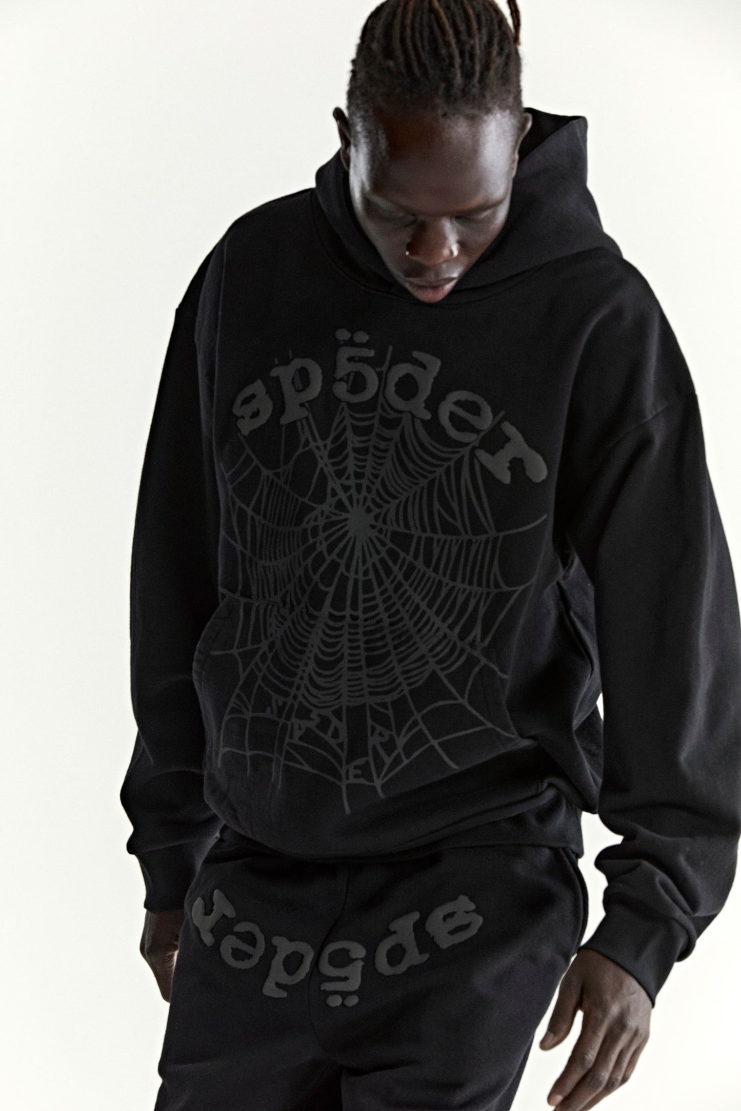 SP5DER Phantom Web Hoodie - Black - Detail View 13