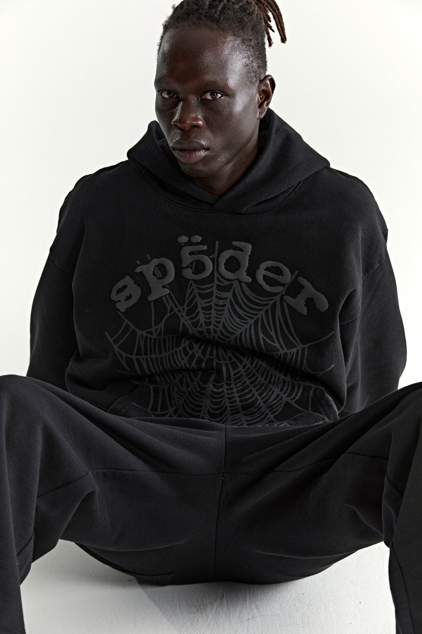 SP5DER Phantom Web Hoodie - Black - Detail View 17