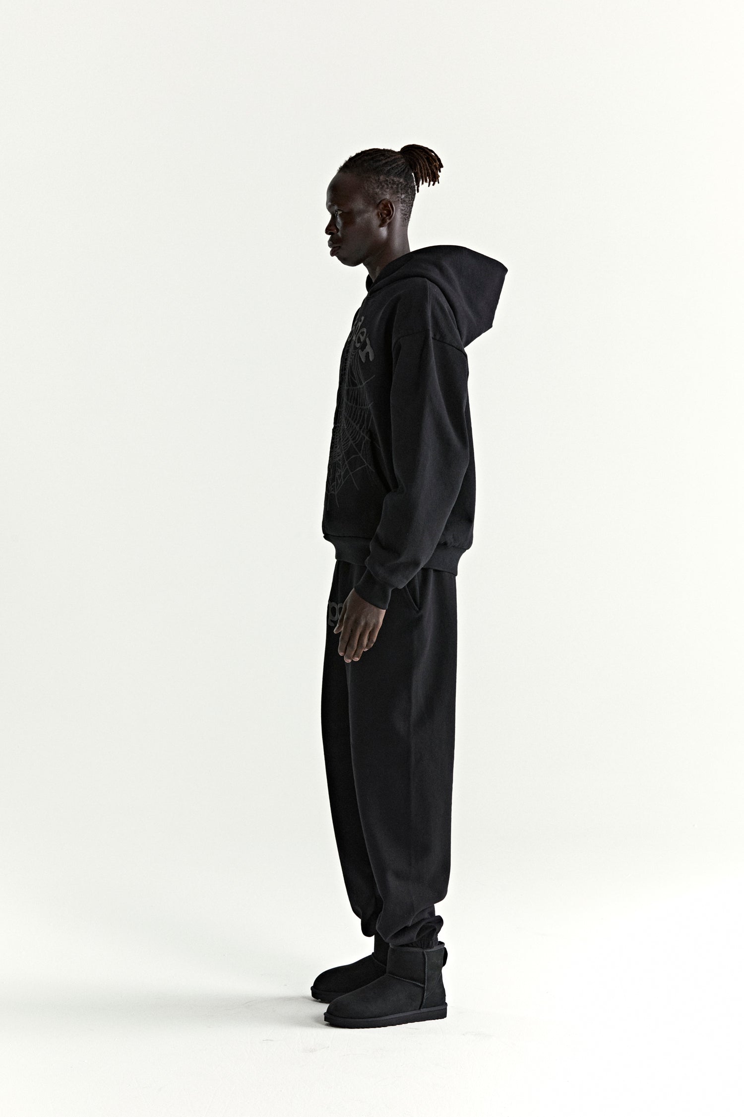 SP5DER Phantom Web Hoodie - Black - Detail View 7