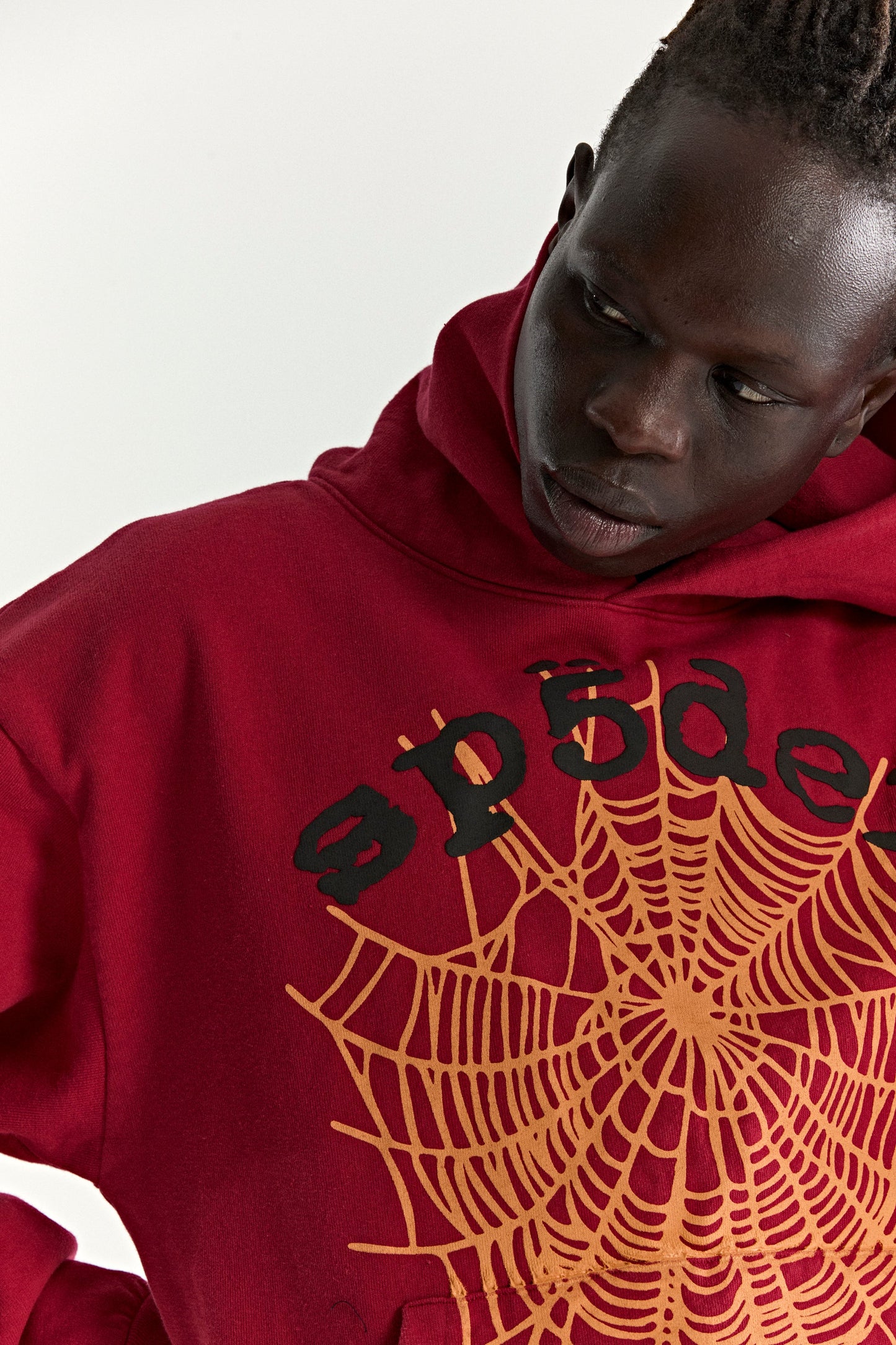 SP5DER OG Web V2 Hoodie - Red - Detail View 13