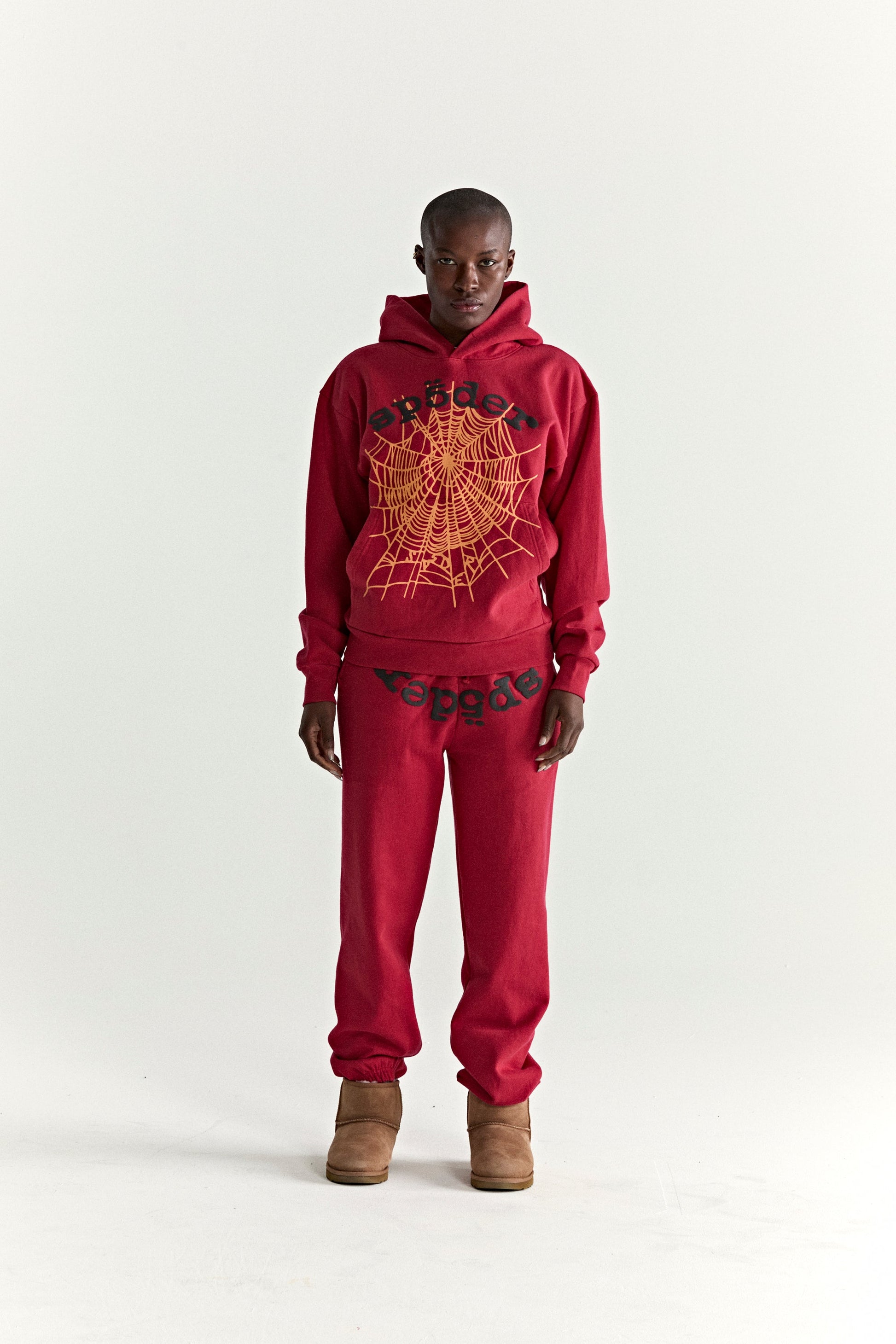 SP5DER OG Web V2 Hoodie - Red - Detail View 4