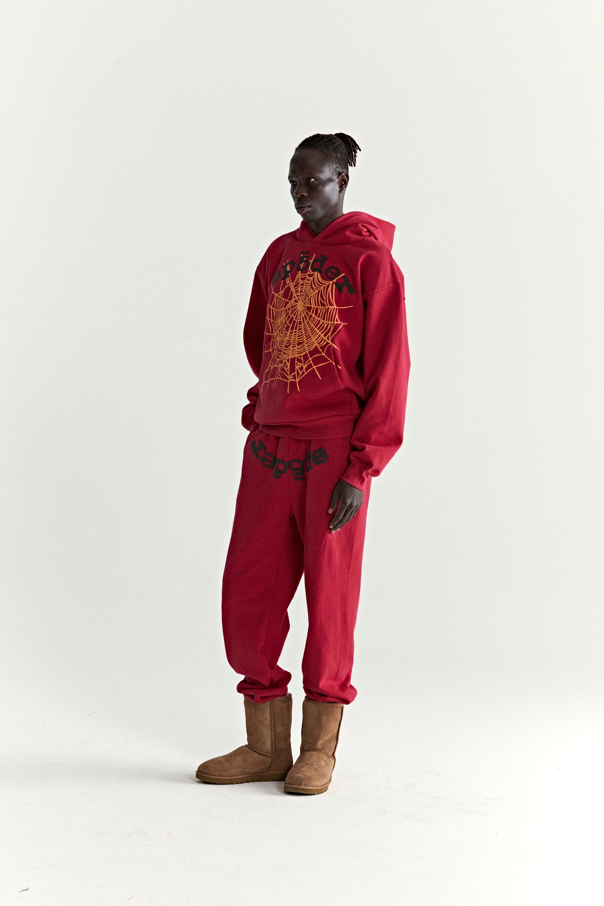 SP5DER OG Web V2 Hoodie - Red - Detail View 5