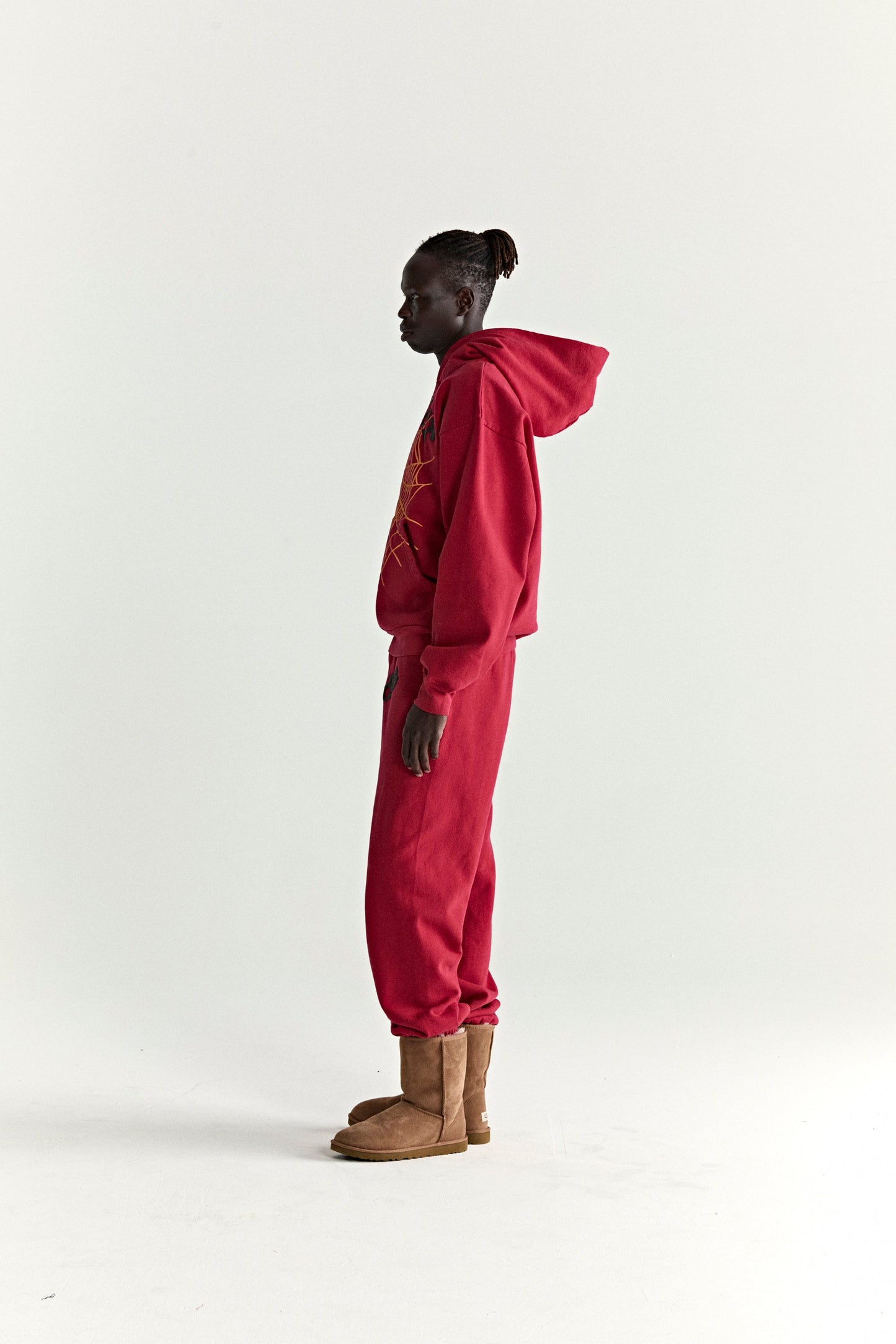 SP5DER OG Web V2 Hoodie - Red - Detail View 7