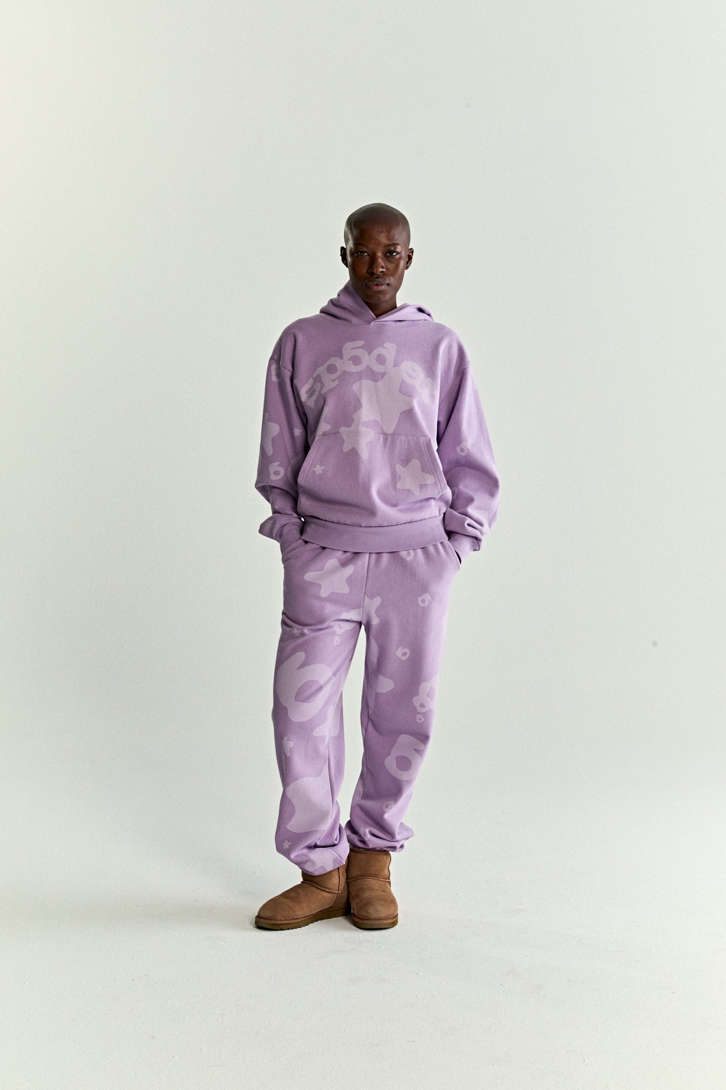 SP5DER Beluga V2 Hoodie – Purple - Detail View 5