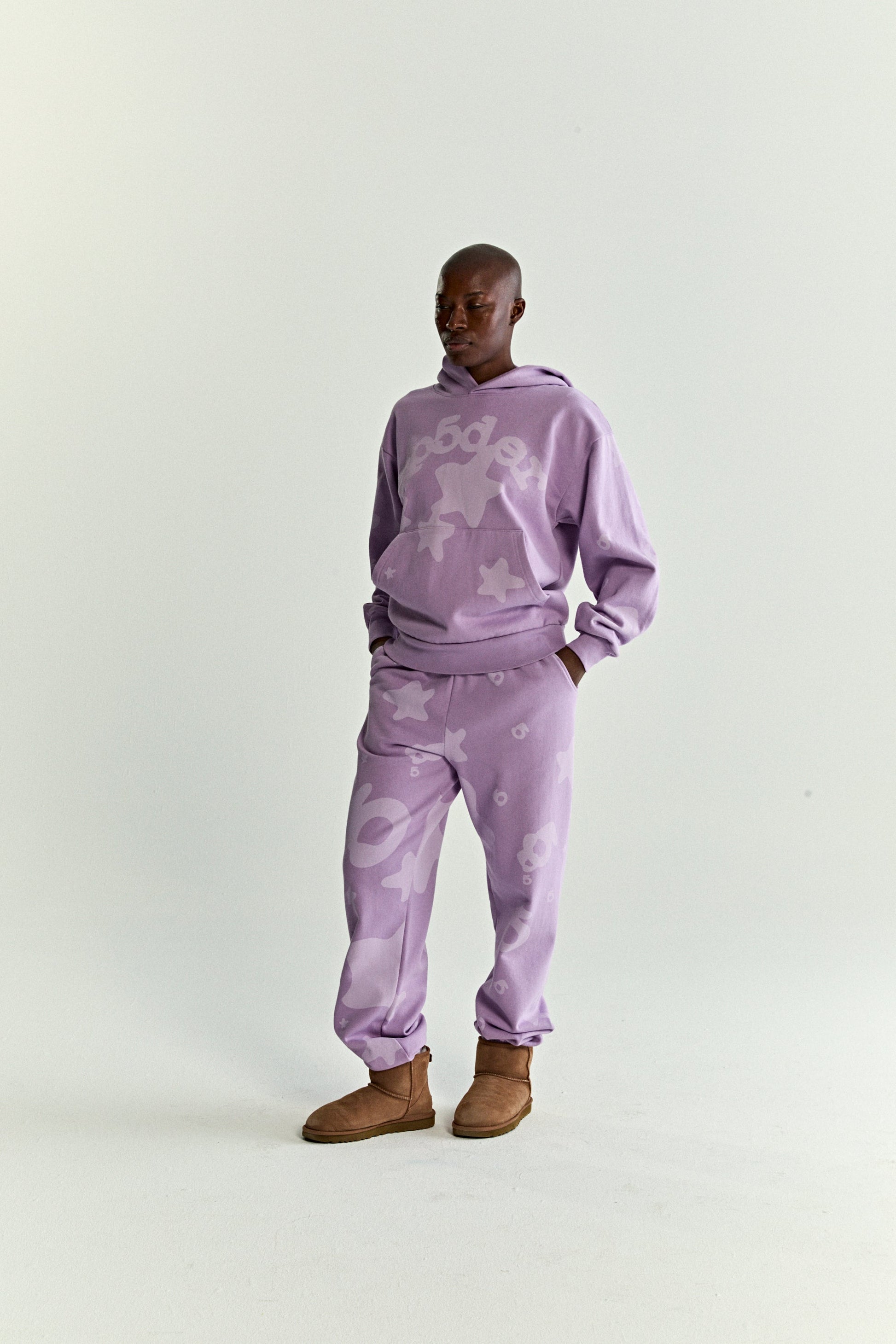 SP5DER Beluga V2 Hoodie – Purple - Detail View 6