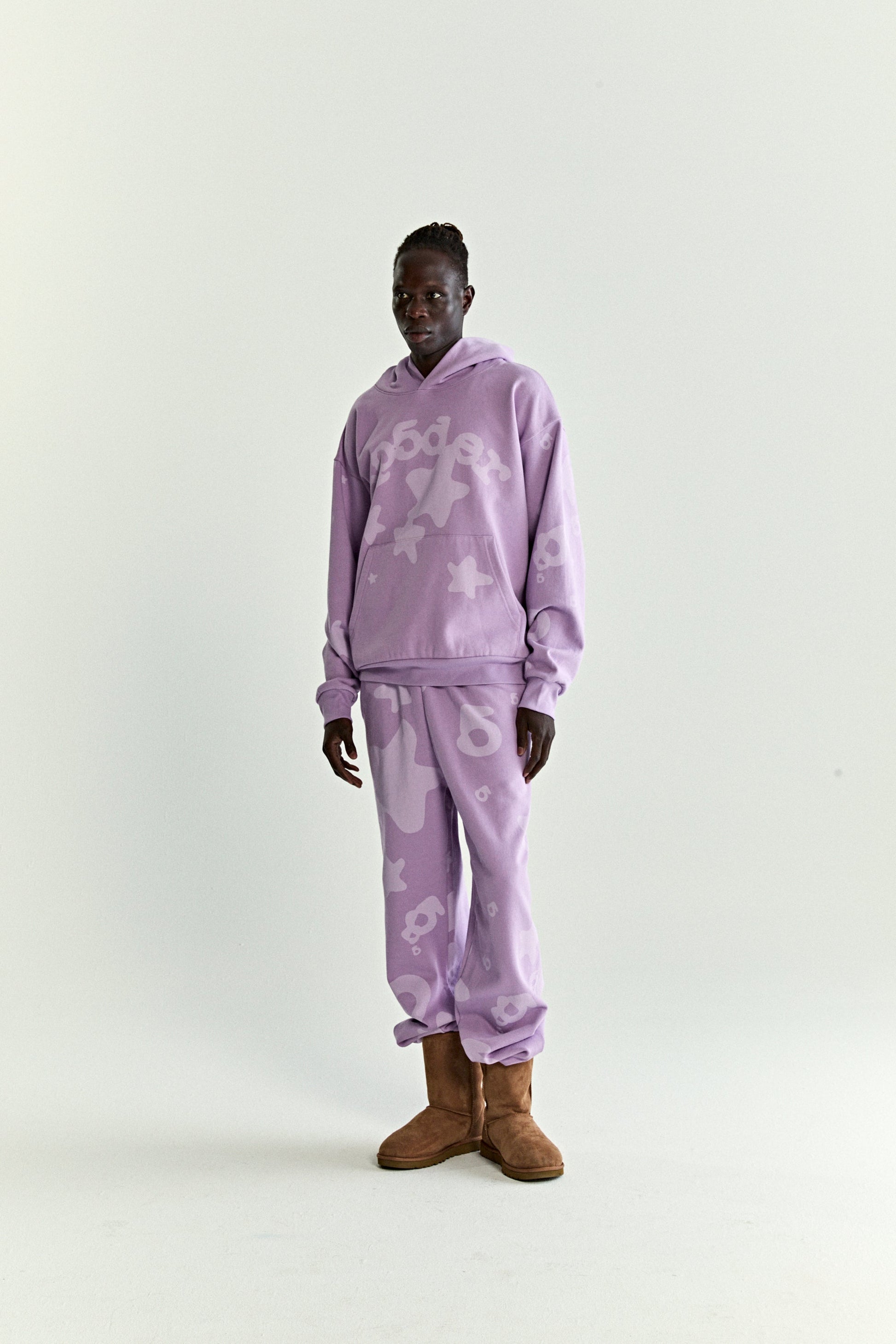 SP5DER Beluga V2 Hoodie – Purple - Detail View 4
