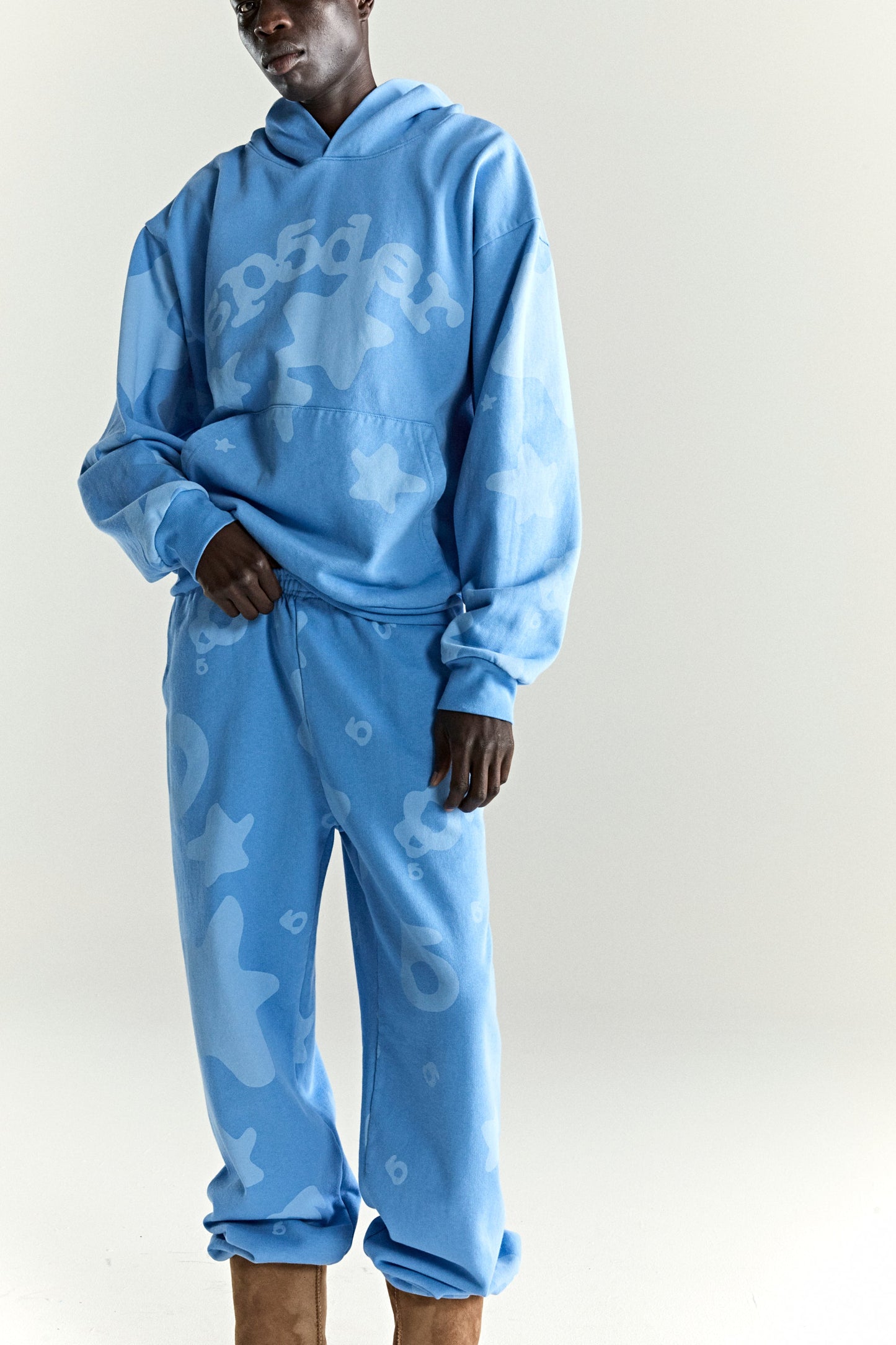 SP5DER Beluga V2 Hoodie – Blue - Detail View 14