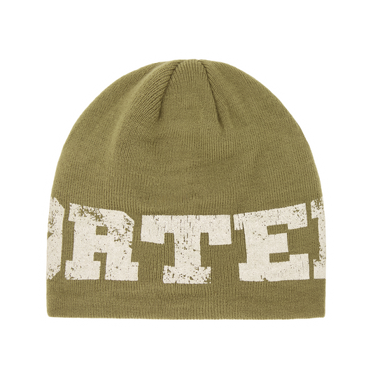 Corteiz Star Skully Beanie - Olive