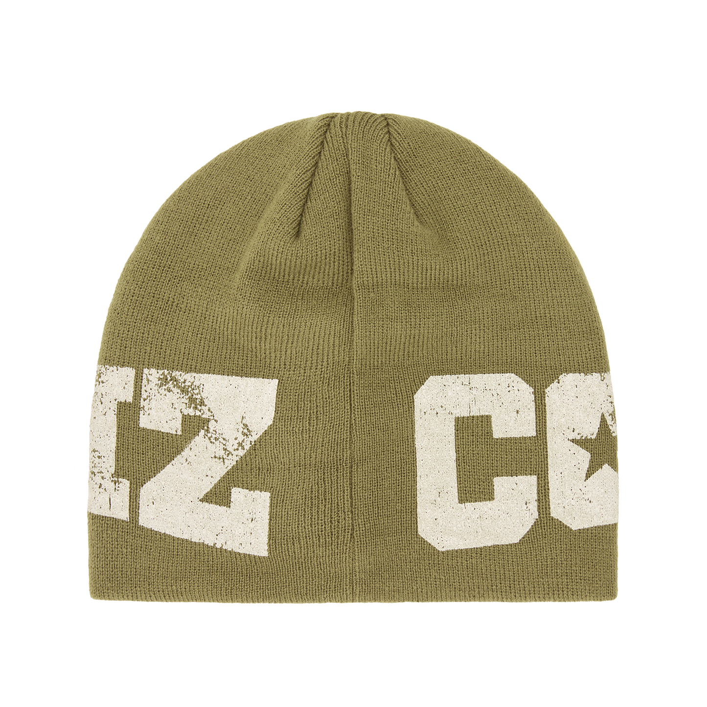 Corteiz Star Skully Beanie - Olive