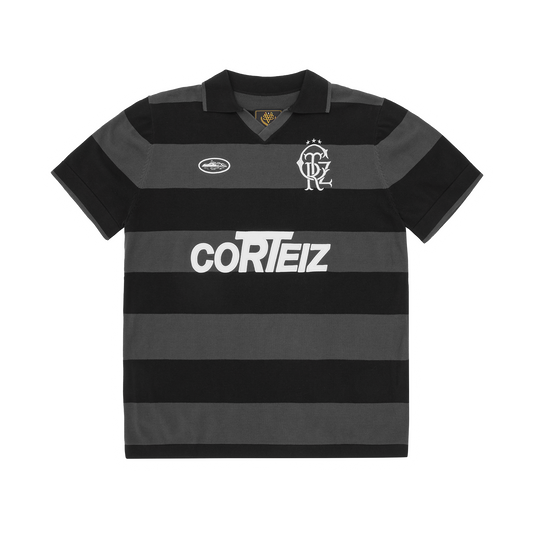 Corteiz Striped Knit Jersey - Black