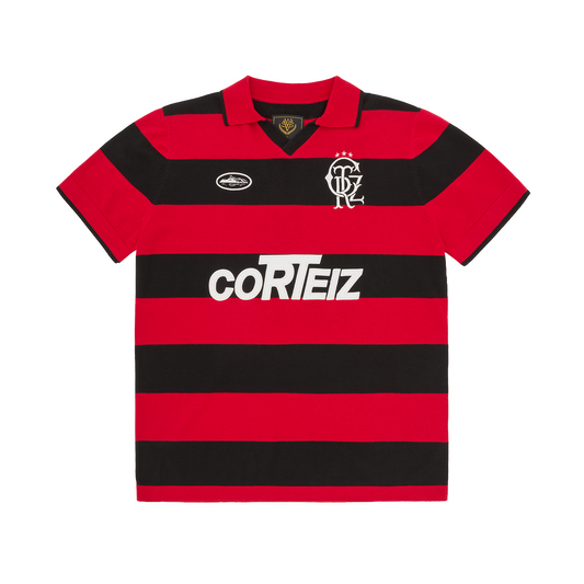 Corteiz Striped Knit Jersey - Red