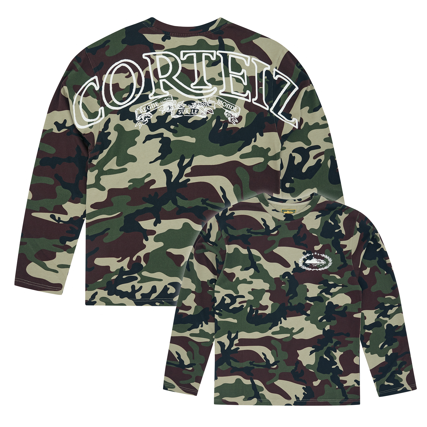 Corteiz Royale Heavyweight Long Sleeve Tee - Camo