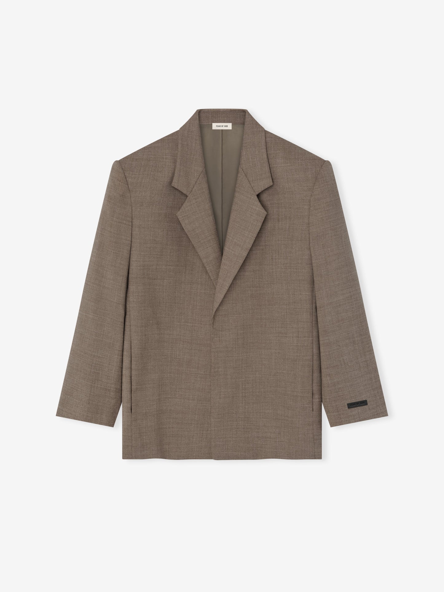 Fear of God Single-Breasted Wool Blazer – Dune Pearl, Men's Tailored Jacket