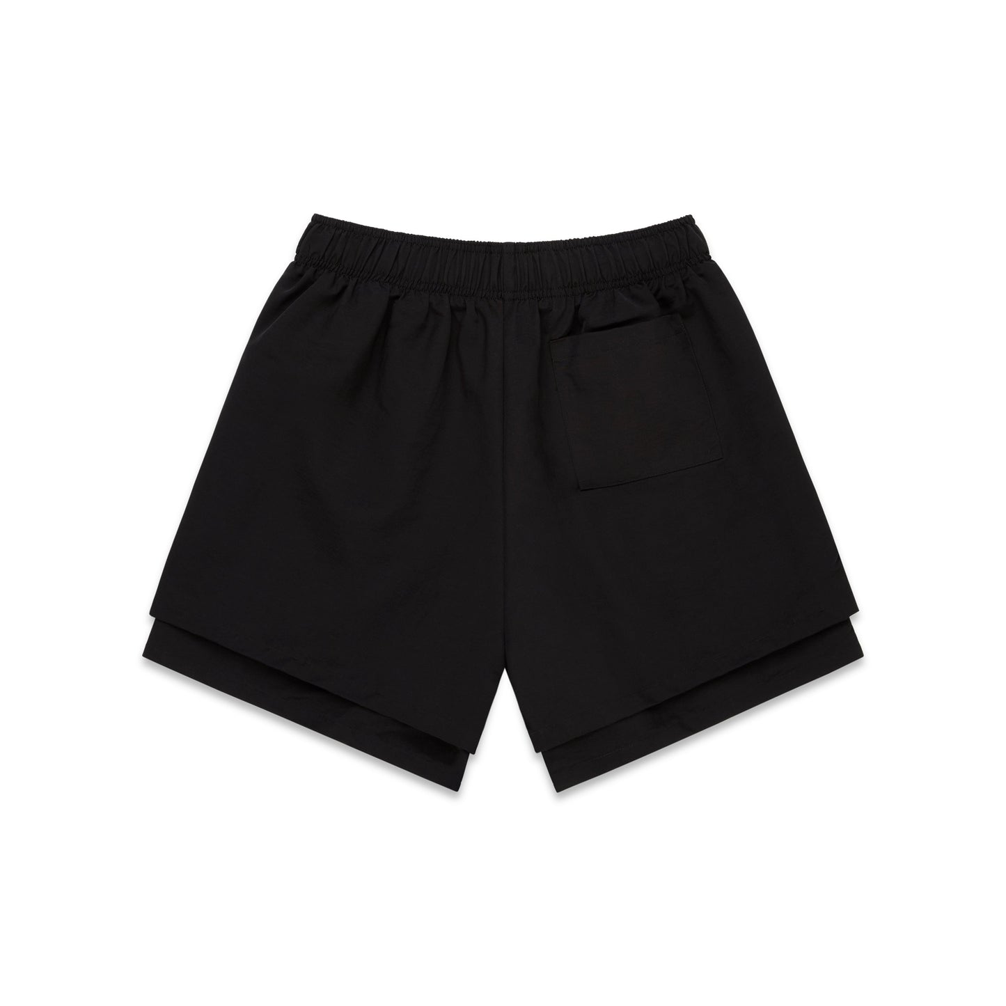 SP5DER VAA Double Layer Short in Black