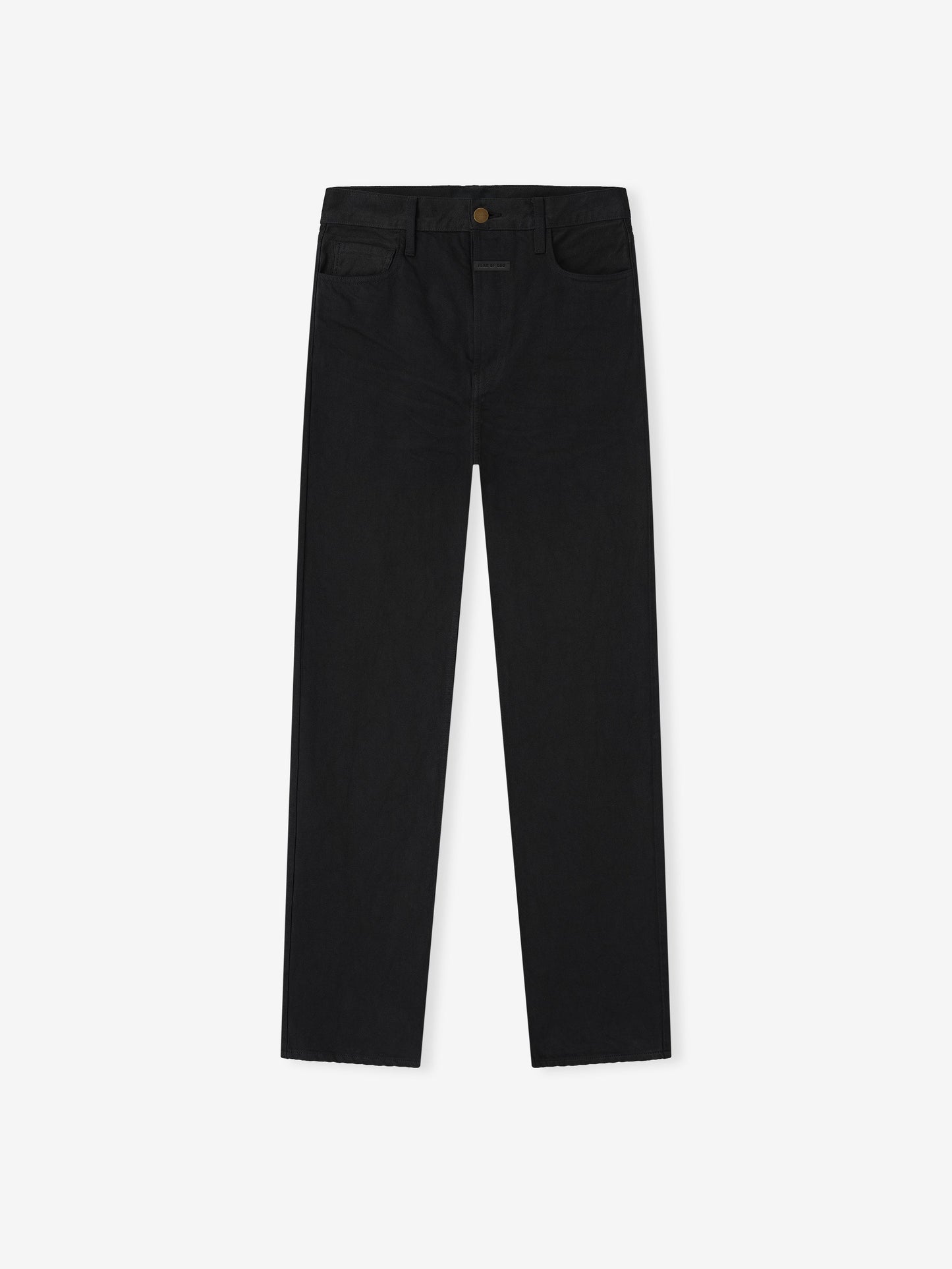 Fear of God Straight 5 Pocket Jean – Rinsed Black, Men's