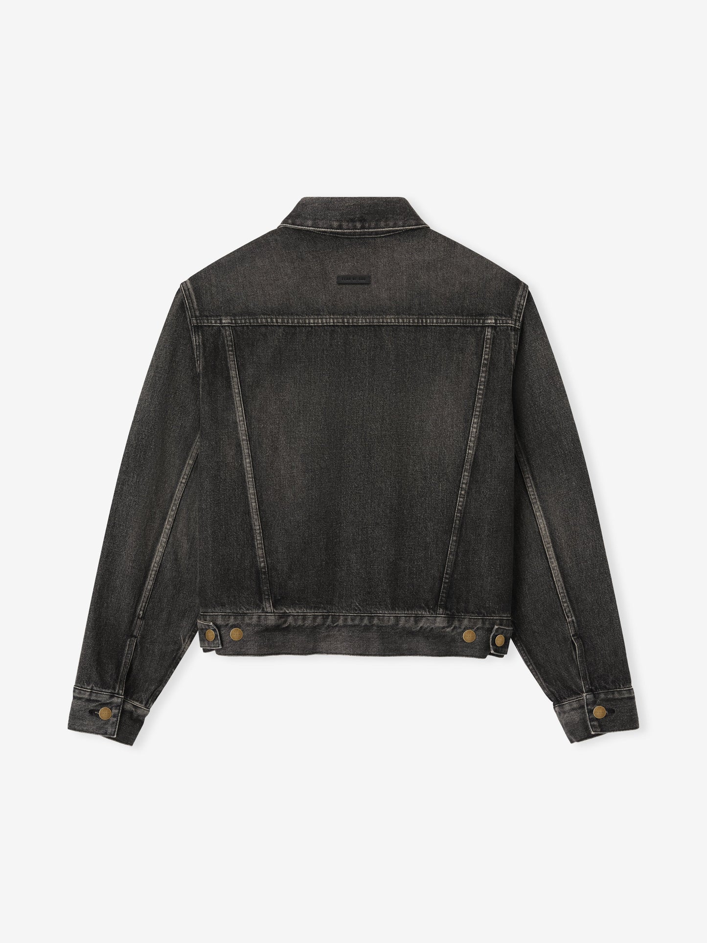 Fear of God Denim Trucker Jacket – Worn Black, Men's Cropped Fit