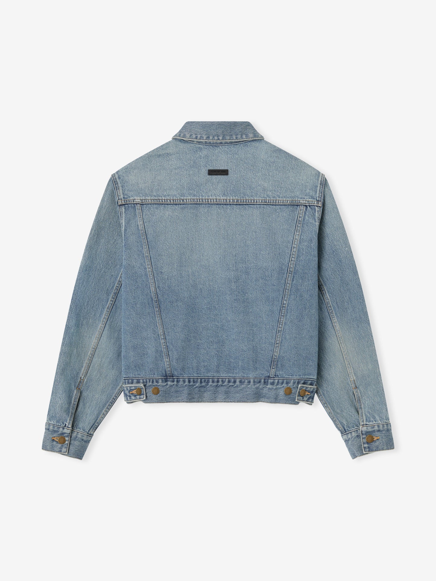 Fear of God Denim Trucker Jacket – Light Indigo, Men's Cropped Fit