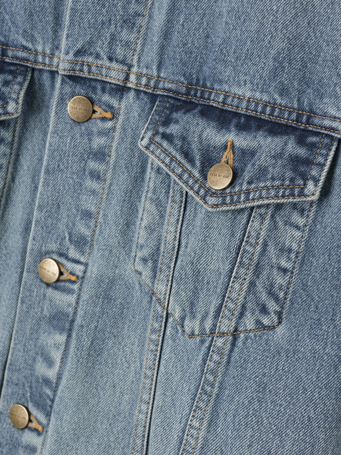 Fear of God Denim Trucker Jacket – Light Indigo, Men's Cropped Fit