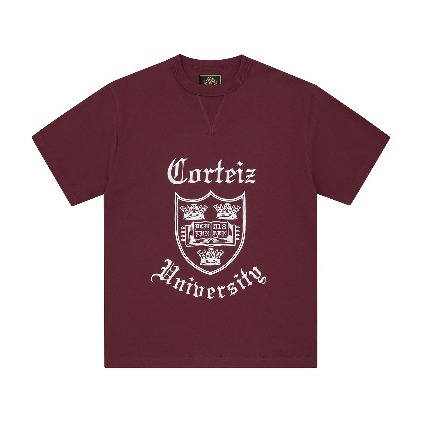 Corteiz Uni Heavyweight Tee - Burgundy