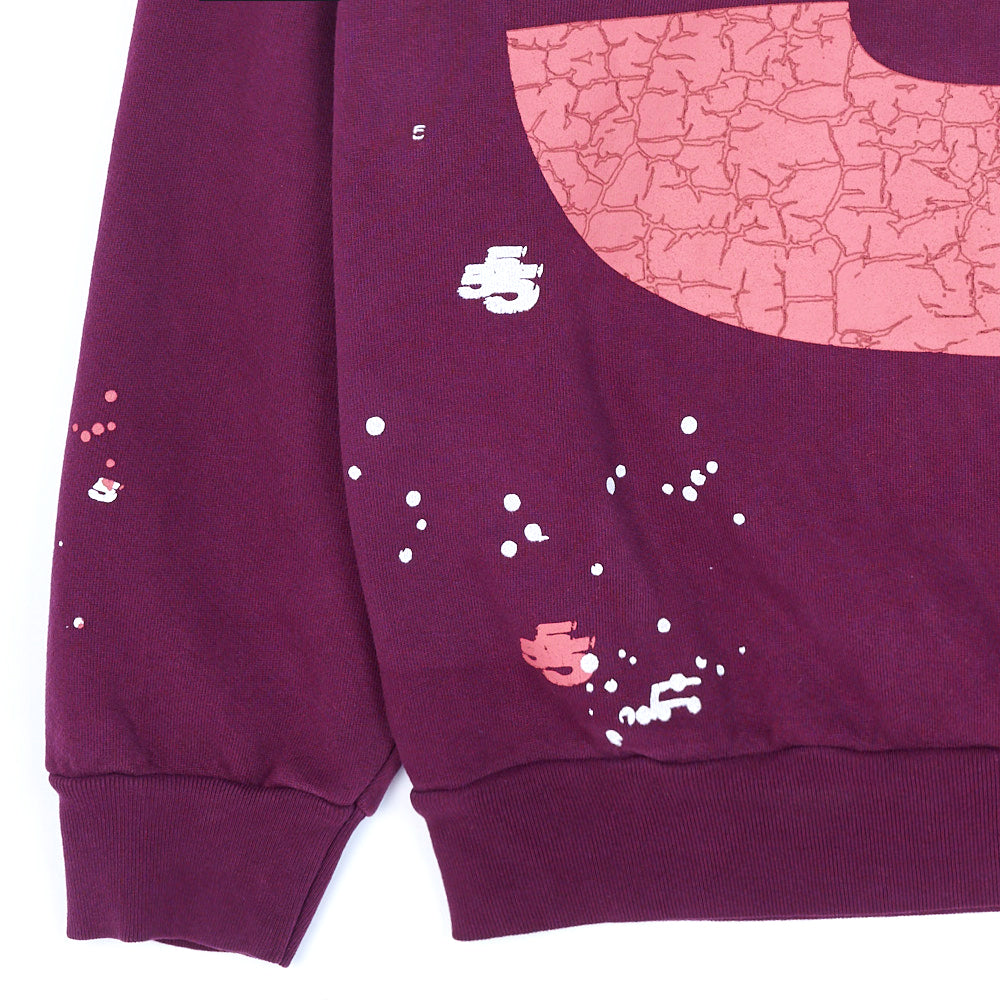 SP5DER Nocturnal Highway Hoodie – Red - Detail View 1