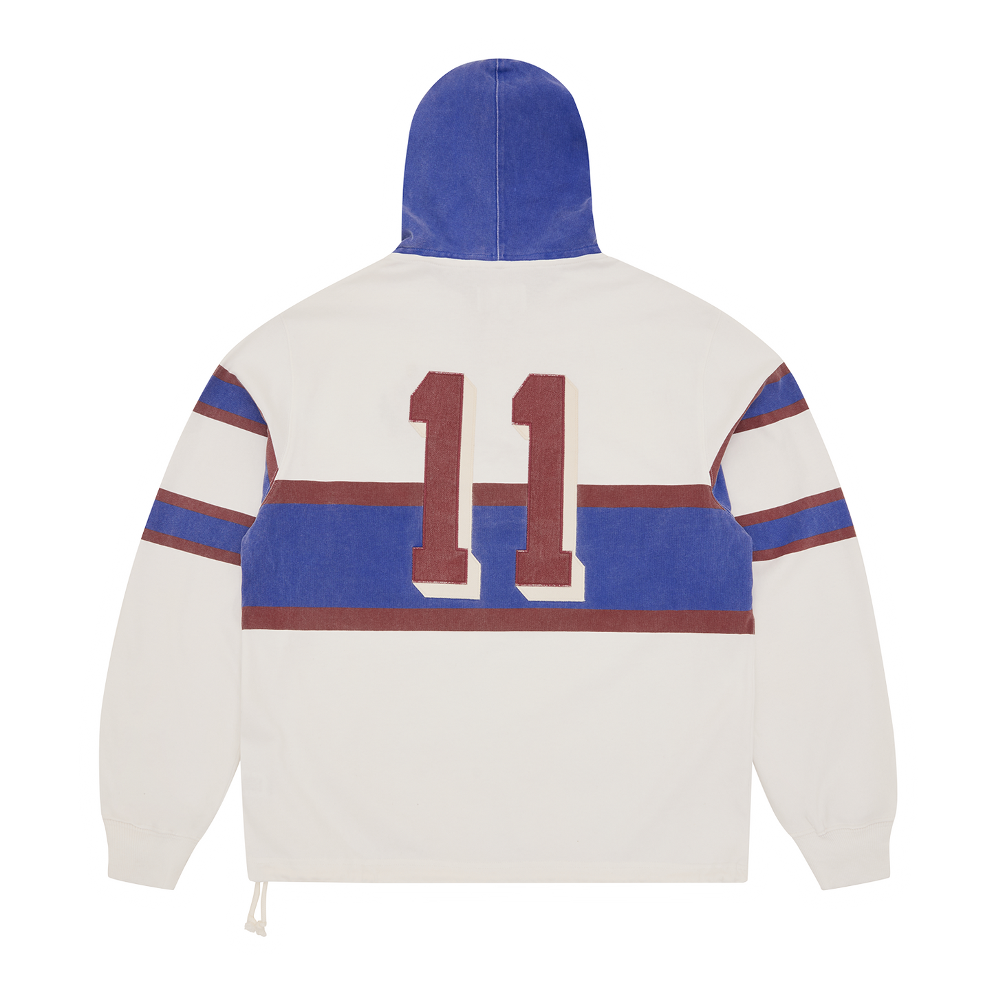 Corteiz Winger Hooded Rugby Shirt - Off White