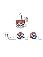 Bag It Canberra Tote and Shoulder Bag – Brown and Black Vegan Leather
