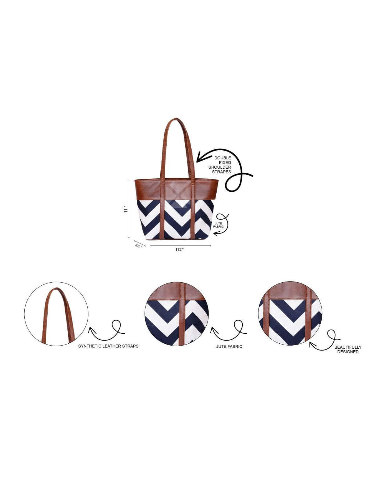 Bag It Canberra Tote and Shoulder Bag – Brown and Black Vegan Leather