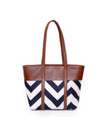 Bag It Canberra Tote and Shoulder Bag – Brown and Black Vegan Leather