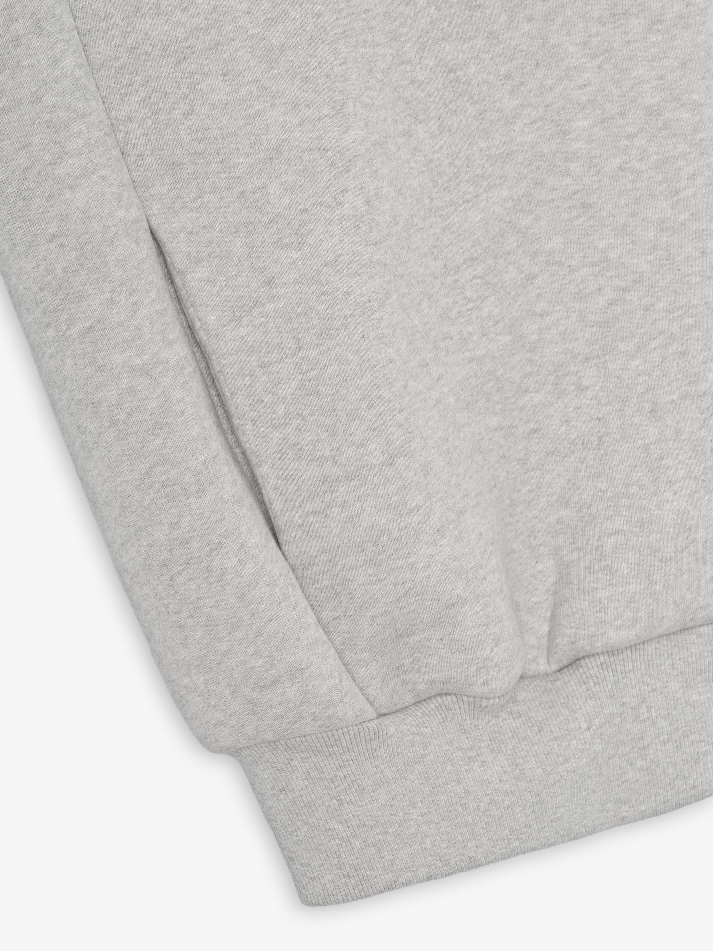 Fear of God Athletics Full-Zip Hoodie – Melange Grey, Men's Cotton Blend Fleece