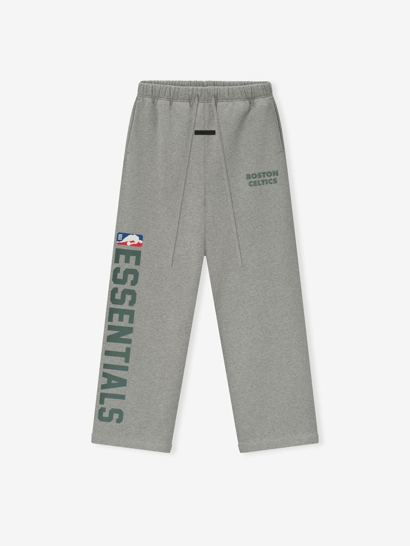 Men's Grey Cotton Fleece NBA Lounge Sweatpant