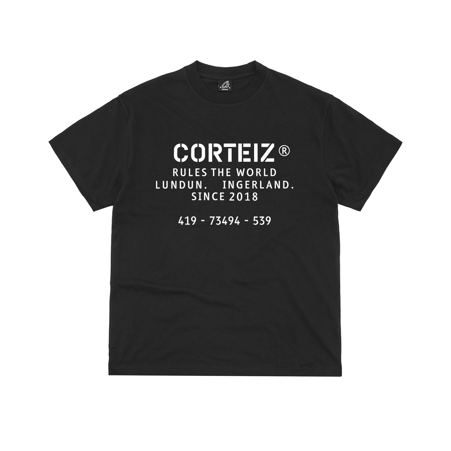 Corteiz OG Stencil Graphic Tee - Black