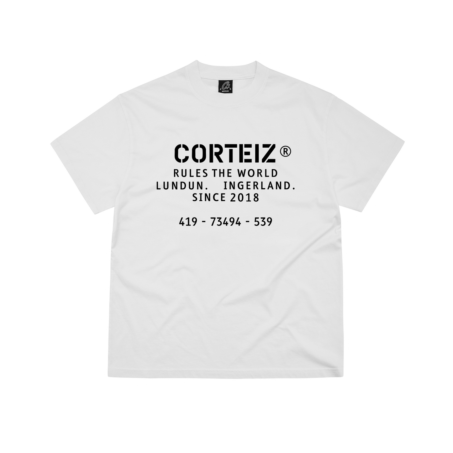 Corteiz OG Stencil Graphic Tee - White