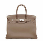 Hermes Birkin 35 Etoupe Togo Leather Palladium Hardware