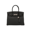 Hermes Birkin 30 Black Togo Leather Palladium Hardware