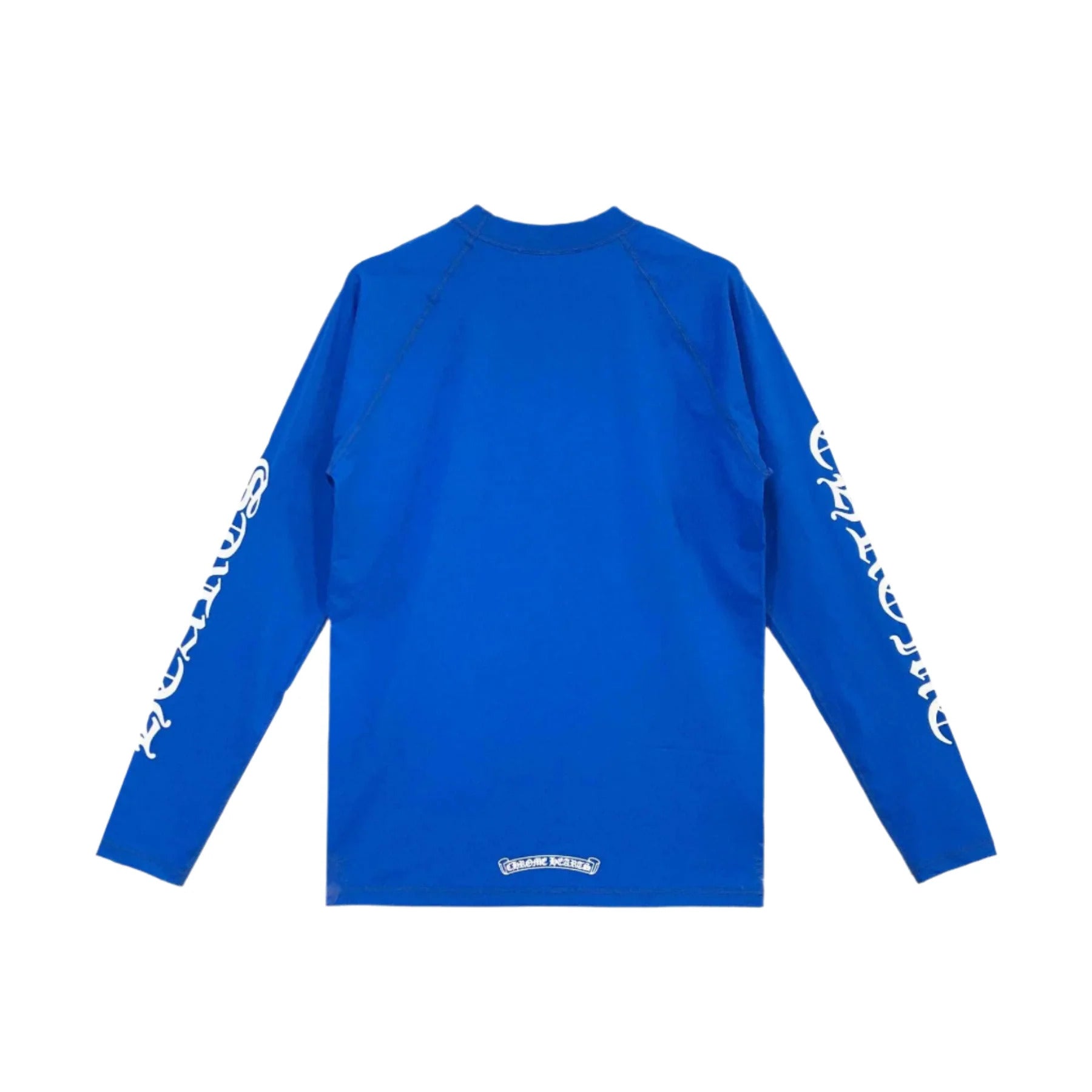 Chrome Hearts Blue Horseshoe Script Logo Biking Long Sleeve Shirt - Premium Cotton Unisex Cycling Top