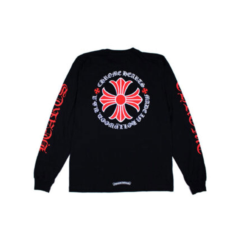 Chrome-Hearts Made In Hollywood Plus Cross LS T-Shirt – Black - front view