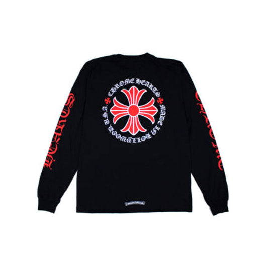 Chrome-Hearts Made In Hollywood Plus Cross LS T-Shirt – Black - front view